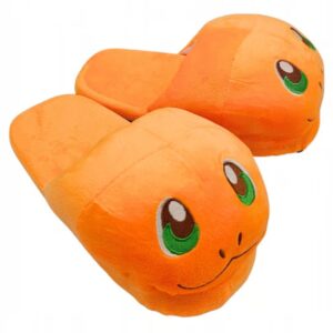Charmander slippers for adults with soft plush fabric